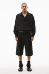 alexander wang dress shirt in wool blend tailoring black