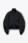 Alexander Wang black 棉缎飞行员夹克