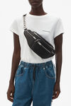 alexander wang attica fanny pack in leather black