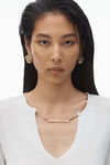 Alexander Wang soft white 徽标铭牌短款衬衫