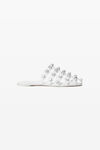 Alexander Wang optic white rexa cage slide in leather