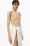 alexander wang 弹力棉不对称半身裙 white