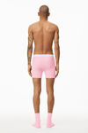 alexander wang boxer brief in ribbed jersey light pink