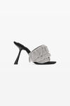 alexander wang nala 105 水晶皱褶饰边凉鞋 black