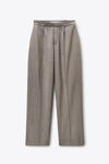 Alexander Wang mink melange grey wool mohair tailored pant