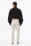 alexander wang cropped mockneck sweatshirt black