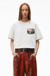 alexander wang nouveau riche 字样密织平纹针织 t 恤 gunsmoke
