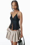 Alexander Wang black silk charmeuse camisole