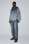 Alexander Wang washed chalk unisex crystal hotfix hoodie