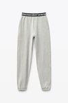 alexander wang 弹力灯芯绒慢跑长裤 heather grey