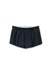 Alexander Wang navy/grey 细条纹热带羊毛弹力短裤