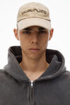 Alexander Wang vintage grey men's oversize zip-up hoodie in cotton terry