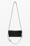 Alexander Wang black black memory leather ricco slim flap bag