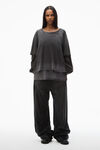 Alexander Wang fog crease wash 褶皱印花运动裤