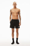 alexander wang 中性平纹针织布休闲短裤 black