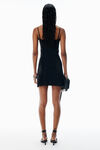 Alexander Wang black crystal hotfix minidress