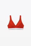alexander wang 罗纹平纹布紧身胸衣 red