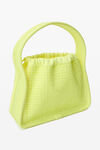 Alexander Wang fluo yellow 小号 ryan 烫钻手提包