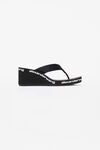 alexander wang aw坡跟人字拖 black
