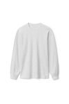 alexander wang 中性款棉质保暖华夫格长袖衫  heather grey