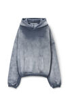 Alexander Wang washed chalk unisex crystal hotfix hoodie