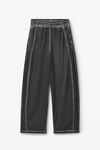 Alexander Wang washed fossil 网眼针织运动长裤