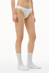 alexander wang 罗纹平纹布丁字裤 heather grey