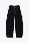 Alexander Wang washed black pre-styled mid-rise jean oversized