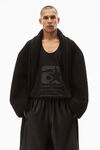 alexander wang 光泽罗缎平纹针织篮球短裤 black