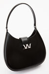 alexander wang w legacy large hobo in leather black