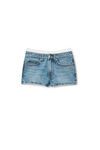 Alexander Wang vintage light indigo 棉质牛仔布高腰迷你短裤