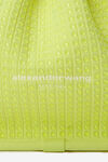 Alexander Wang fluo yellow 小号 ryan 烫钻手提包