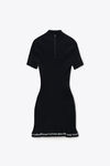 Alexander Wang black 罗纹短袖连衣裙