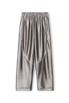alexander wang track pants in satin faille jersey earl grey