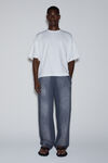 Alexander Wang washed chalk unisex crystal hotfix sweatpant