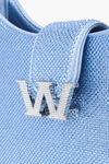 alexander wang w legacy small hobo in crystal satin oxford