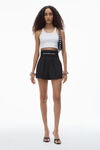 Alexander Wang black safari short in cotton tailoring