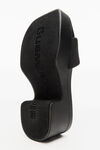 Alexander Wang black logo platform slide