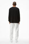 Alexander Wang black 高捻针织长袖 t 恤