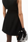 alexander wang sleeveless blazer dress in wool  black