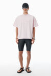 Alexander Wang light pink 粉色棉质混纺加大款 t 恤