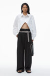 Alexander Wang white 宽大开衩前襟衬衫