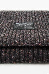 Alexander Wang black multi 杂黑色粗花呢针织围巾