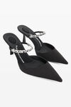 alexander wang delphine 65 徽标粘胶纤维系带穆勒鞋 black