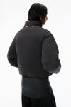Alexander Wang black black puffer coat with detachable scarf