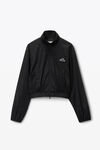 Alexander Wang black shrunken windbreaker jacket