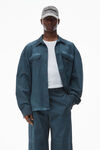 Alexander Wang washed graphite 棉质修身长裤