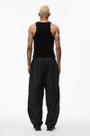 articulated track pant in crisp nylon