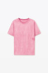 Alexander Wang washed lotus pink cotton-jersey logo tee
