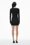 Alexander Wang black logo nameplate dress